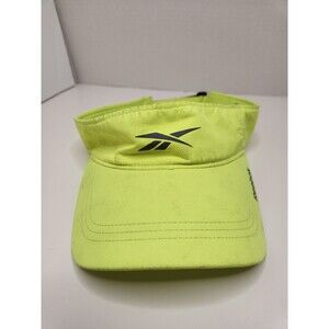 Reebok Hat Cap‎ Strap Back Visor Neon Green Logo Adjustable